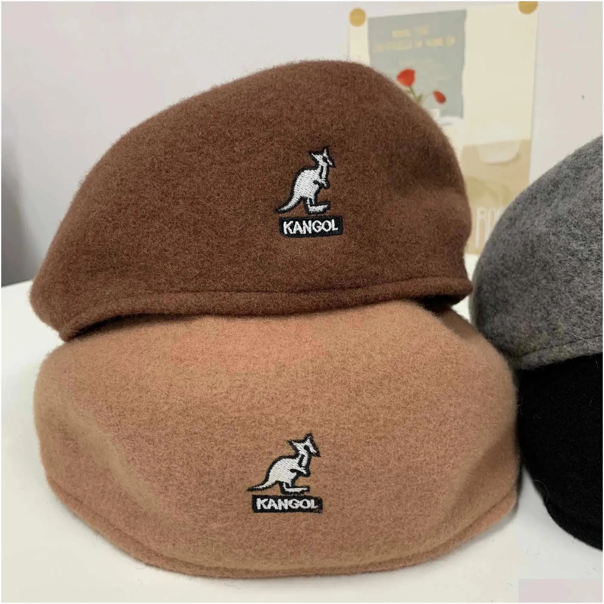 japanese small head circumference kangol kangaroo anti-wear wool beret female autumn and winter england retro wild forward hat