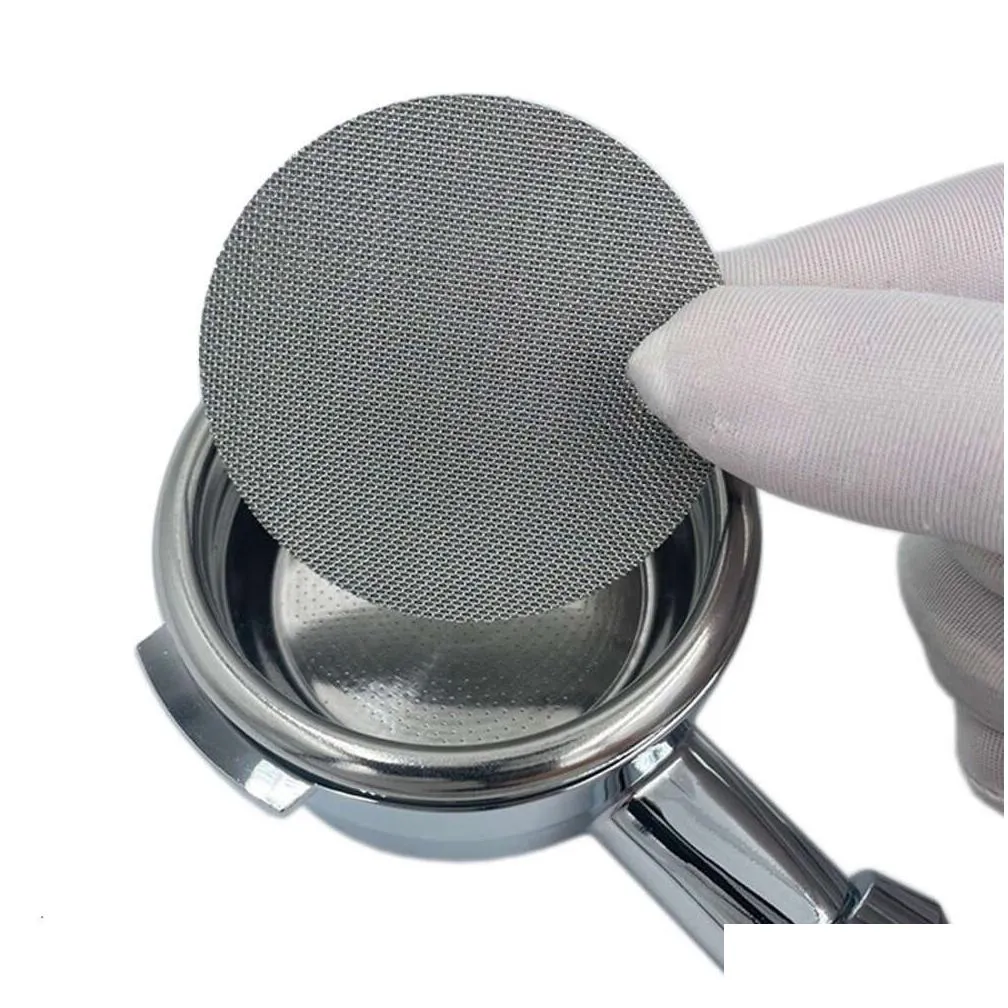 coffee filter plate reusable puck screen filter mesh coffeeware stainless steel heat resistant mesh screen for coffee machine