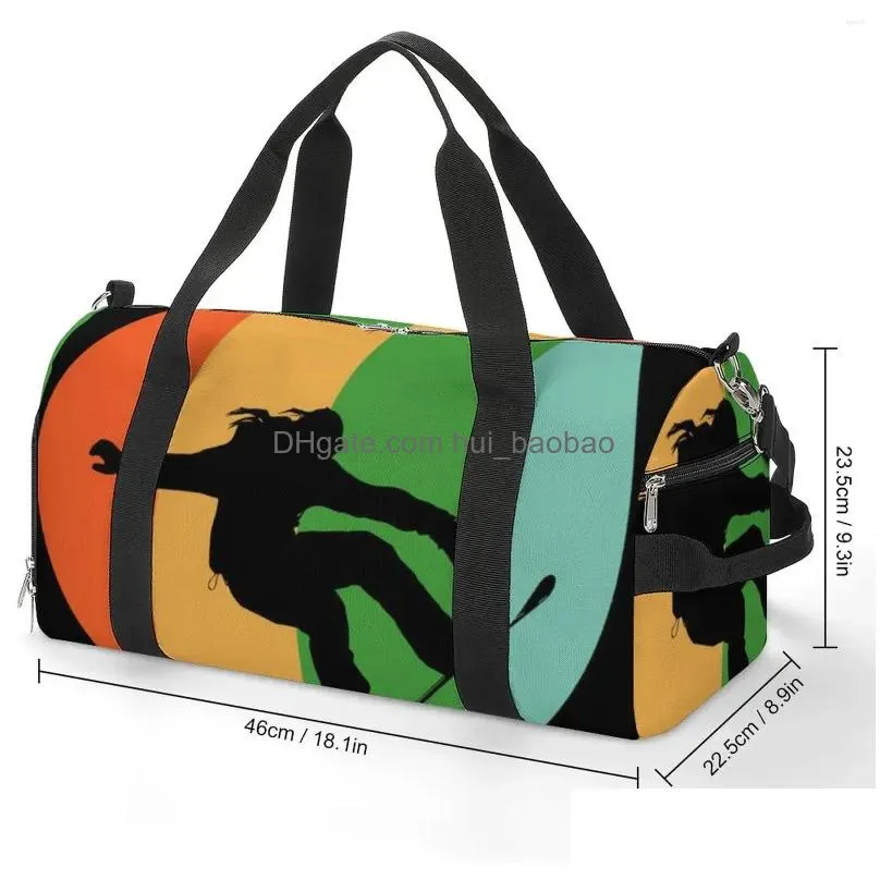 outdoor bags gym bag snowboarding striped sports large snowboard sport couple design handbag colorful luggage fitness