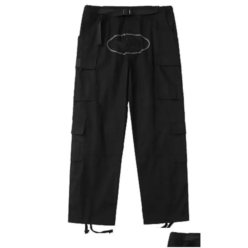 men`s pants designers cargo harajuku casual loose straight wide leg trouser streetwear y2k pant retro street trend overalls