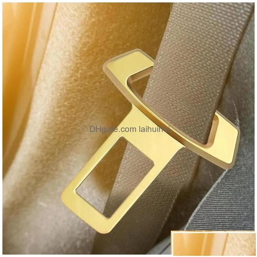 safety belts accessories 2pcs belt buckles car seat alarm canceler stopper plug buckle clip extender217c drop delivery mobiles mot