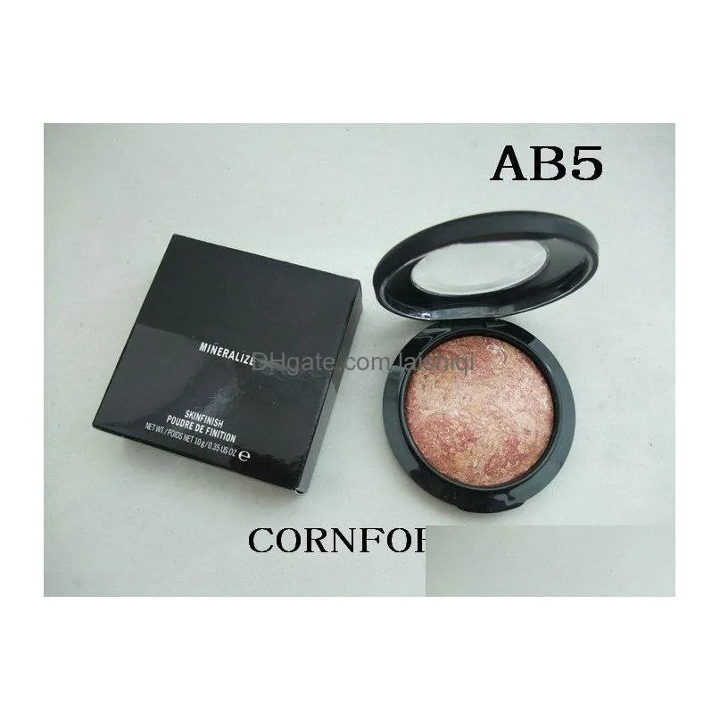 high quality arrival face mineralize skinfinish poudre face powders10g 10 colors 10 pcslot9446239