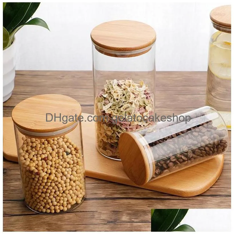 airtight glass kitchen canisters with bamboo lids bamboo glass storage containers that offer modern style and clean kitchen