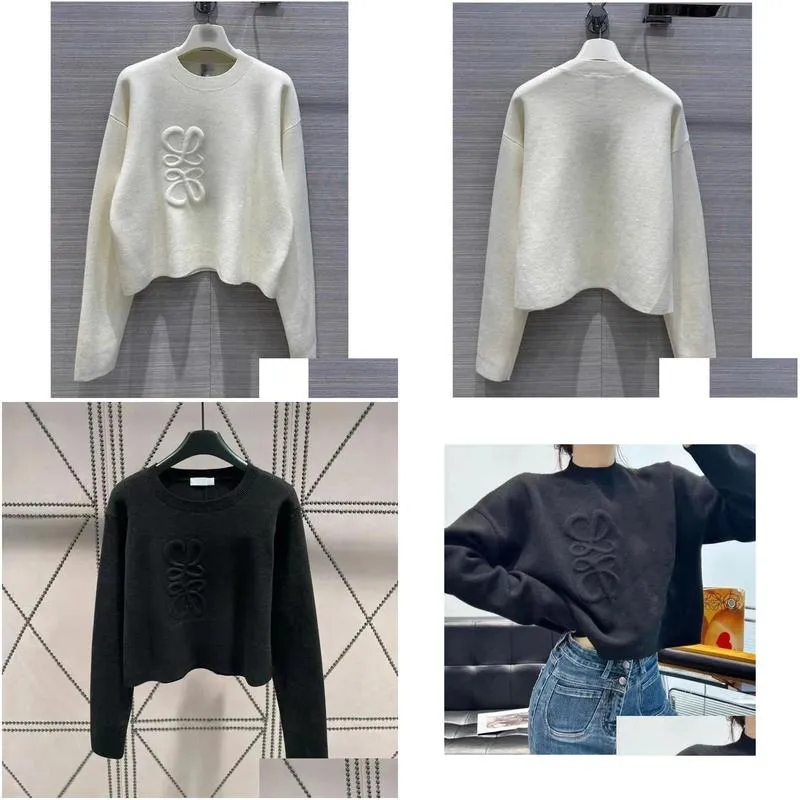 designer sweater women`s white thin knitted sweater women`s sweater autumn trend long sleeve top high end slim fit pullover coat