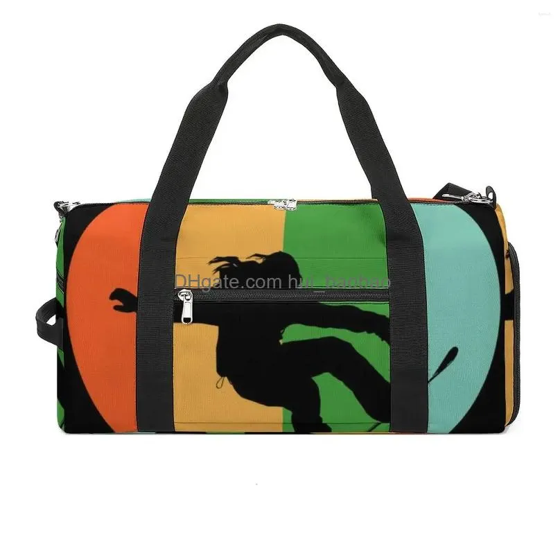 outdoor bags gym bag snowboarding striped sports large snowboard sport couple design handbag colorful luggage fitness
