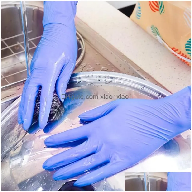 disposable gloves 100pcs latex for household cleaning work //rubber/garden durable universal finger