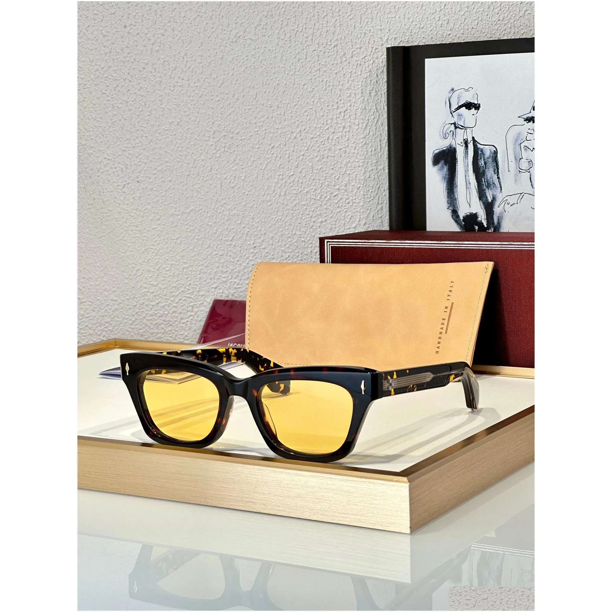 famous dealan designers sunglasses for men women cat eye sunglasses oem  frames luxury brand acetate eyewear retro uv400 protective lens handmade sun