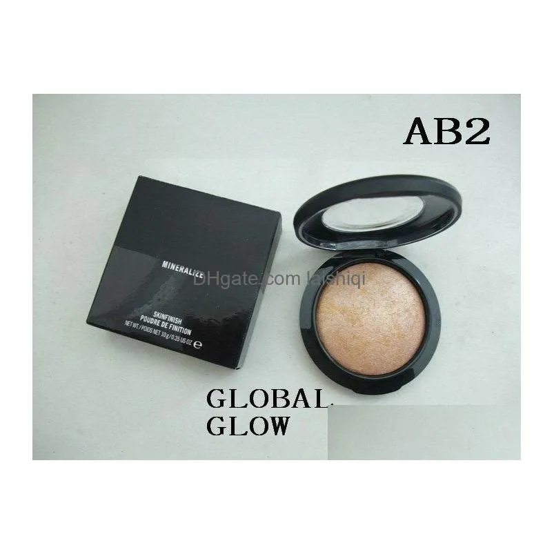 high quality arrival face mineralize skinfinish poudre face powders10g 10 colors 10 pcslot9446239