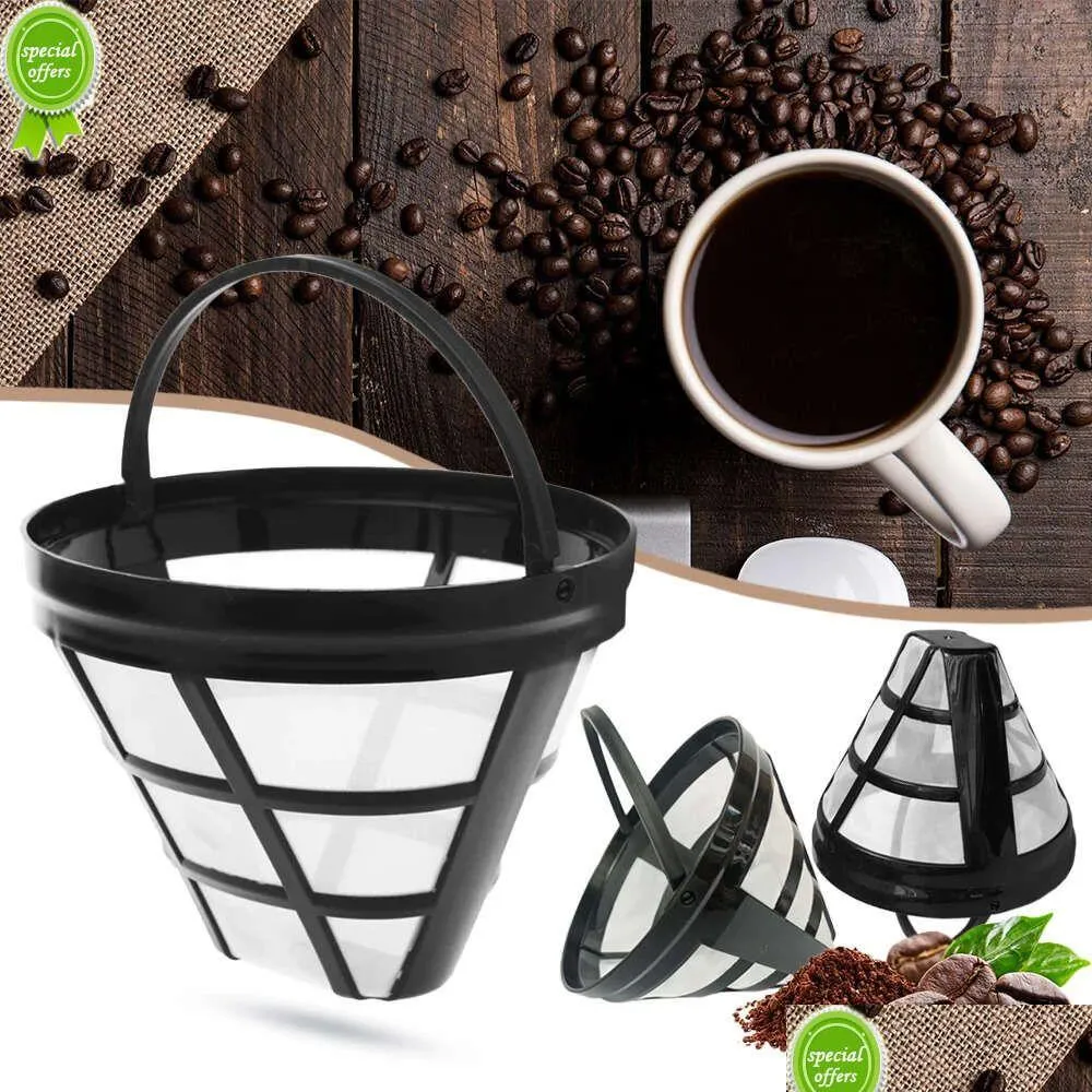 reusable coffee filter basket cup style coffee machine strainer nylon mesh filter funnel kettle coffee maker tool accessories