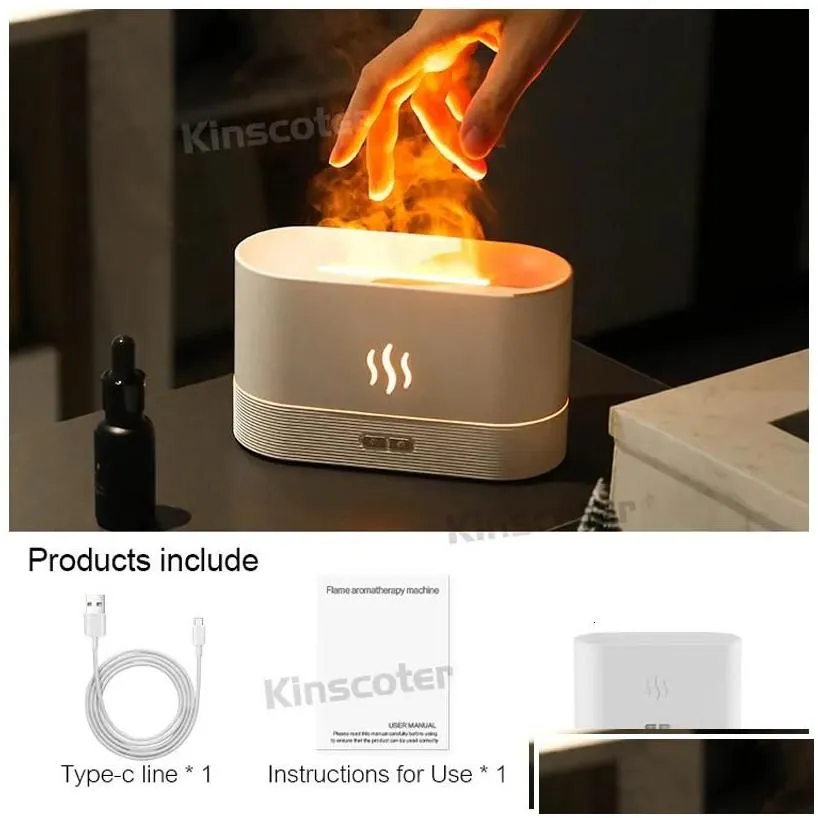 essential oils diffusers kinscoter aroma diffuser air humidifier trasonic cool mist maker fogger led oil flame lamp difusor 230617 dr