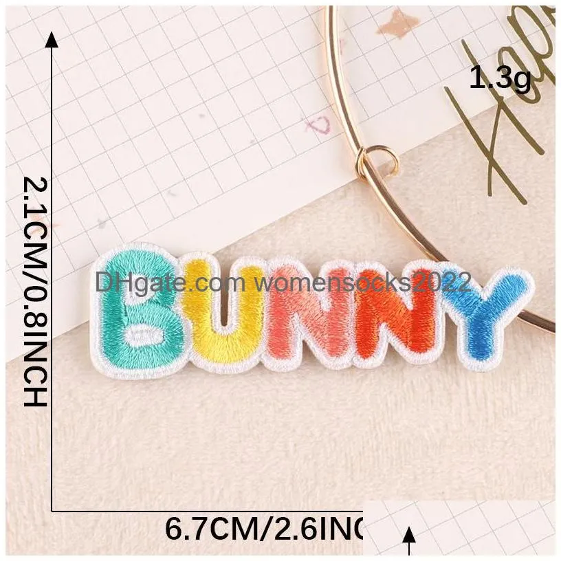strawberry rainbow embroideredes cute cartoon letters iron on appliaue assorted decorative embroidery sew one for clothing hat jeans diy