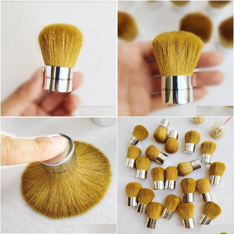 id Escentuals Full Coverage Kabuki Brush - Goat Bristles Powder Blush Contour Cosmetic Brush Beauty Tool