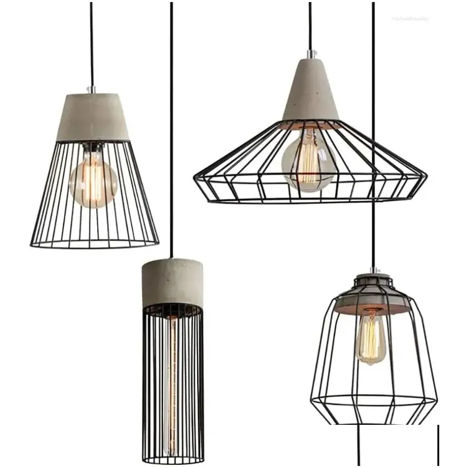 chandeliers ceiling lighting suitable for modern fixture in living room dining bedroom hall vintage cement