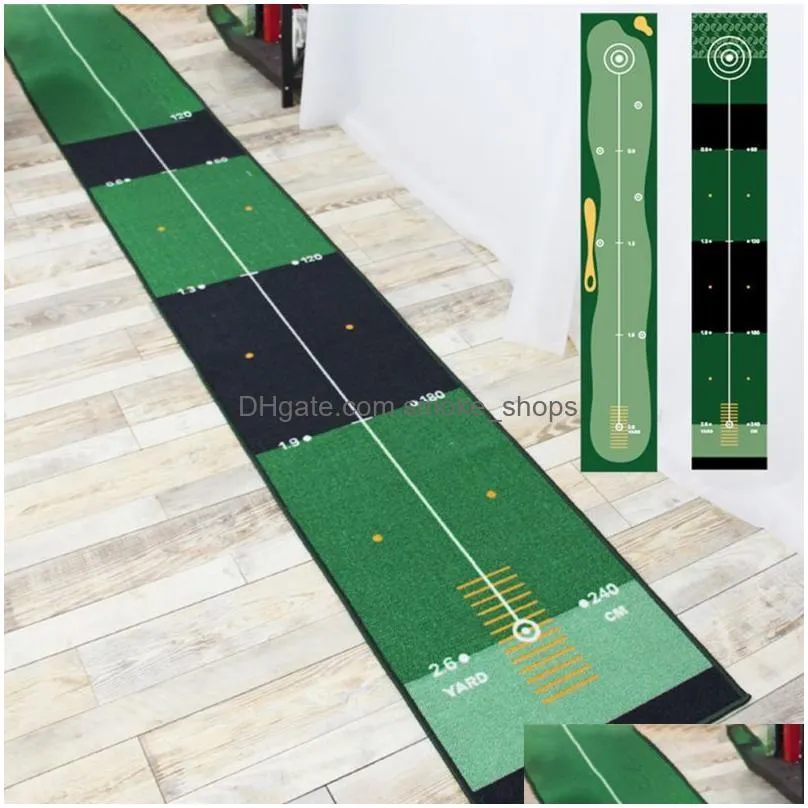 large golf practice carpet mat putter putting mat green golf indoor practice office4288083