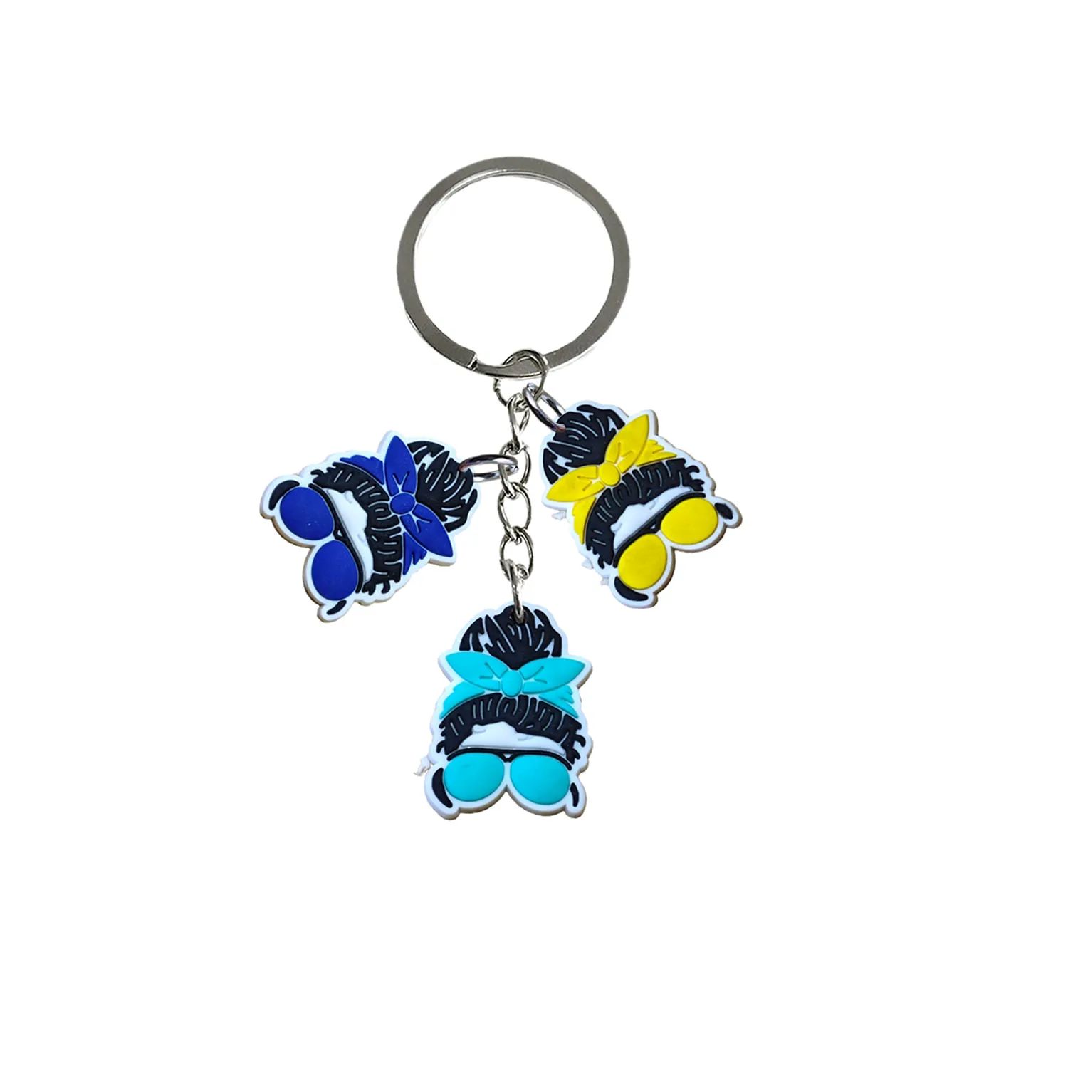 cartoon keychain fashion cute creative design key chain multiple pendants key chain car bag pendant for party birthday gifts unisex