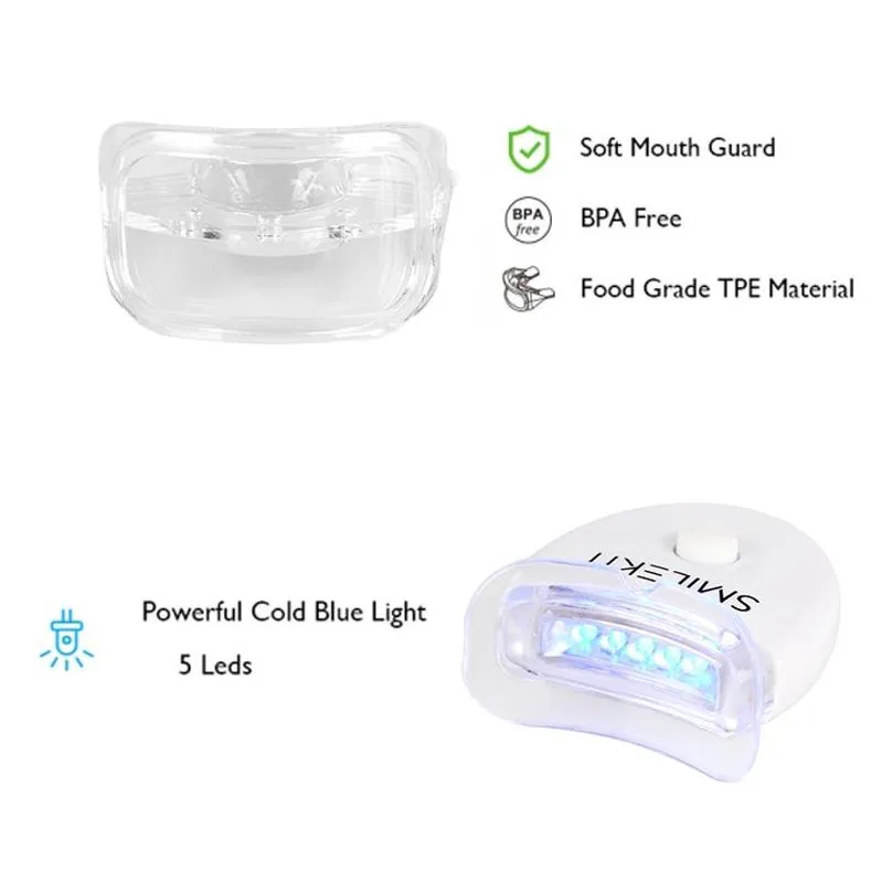 Teeth Whitening Kit With Led Blue Light Accelerator Dental Whitener 100Sets Drop Delivery Dh2Wb