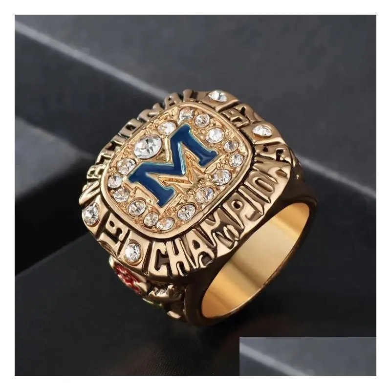 ncaa 1997 university of michigan wolverine rose bowl high-end championship ring mens jewelry friends birthday gift fan memorial