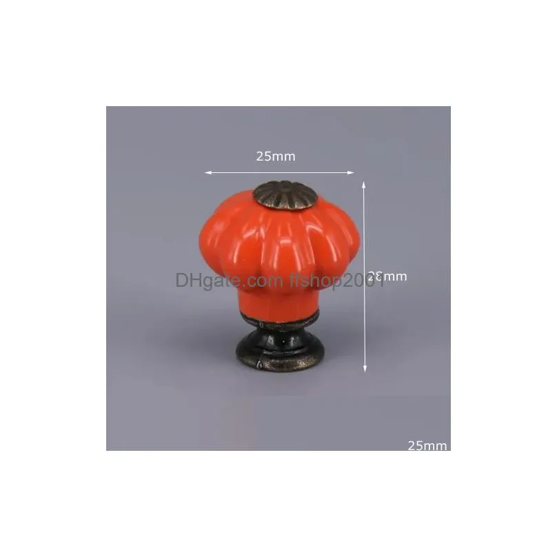 one piece small/large pumpkin cabinet knob door handles furniture dresser drawer handle s for home decor7093301