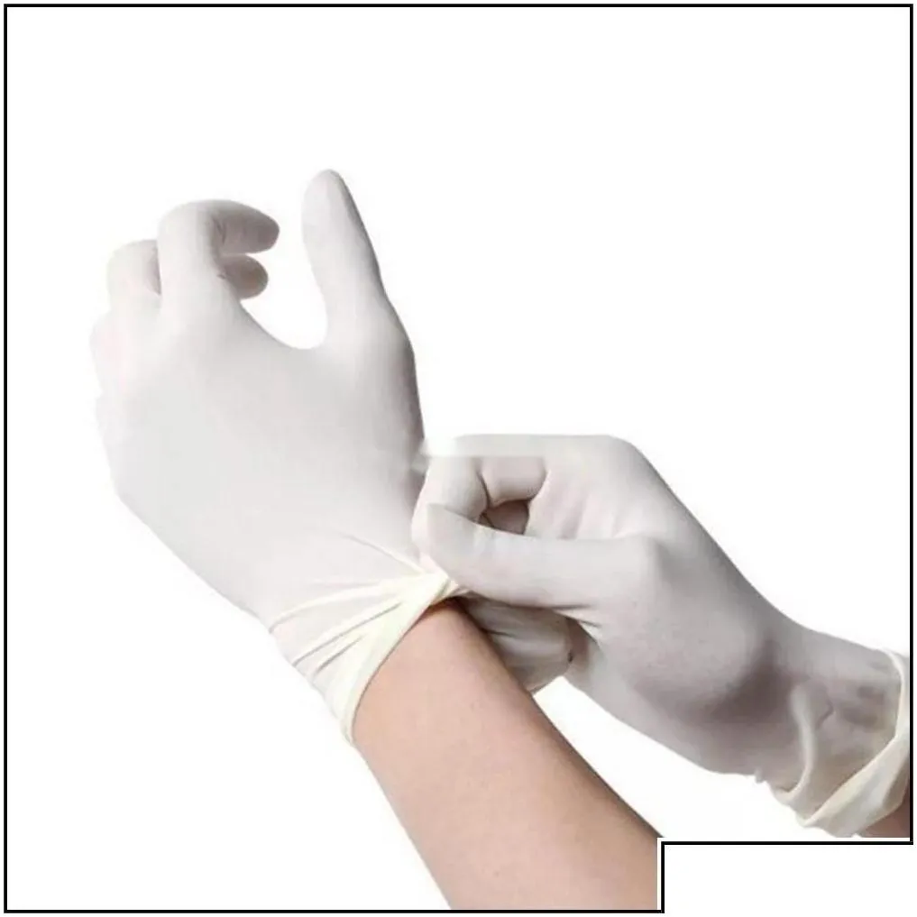 cleaning gloves disposable nitrile latex specifications optional antiskid antiacid b grade rubber glove drop delivery ho dh978