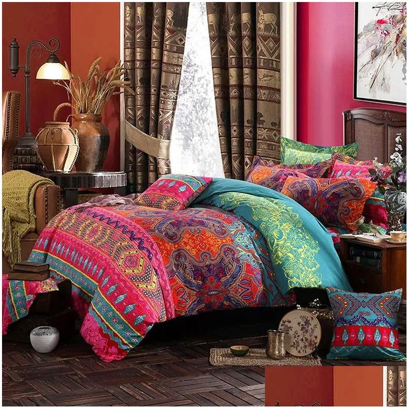 bedding sets bohemian 3d comforter bedding sets mandala duvet cover set winter bedsheet pillowcase queen king size bedlinen bedspread