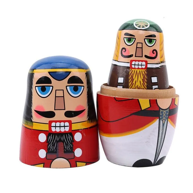 dolls sale 5 pcsset walnut russian dolls hand painted home decor birthday gifts baby toys nesting dolls wooden matryoshka 230612