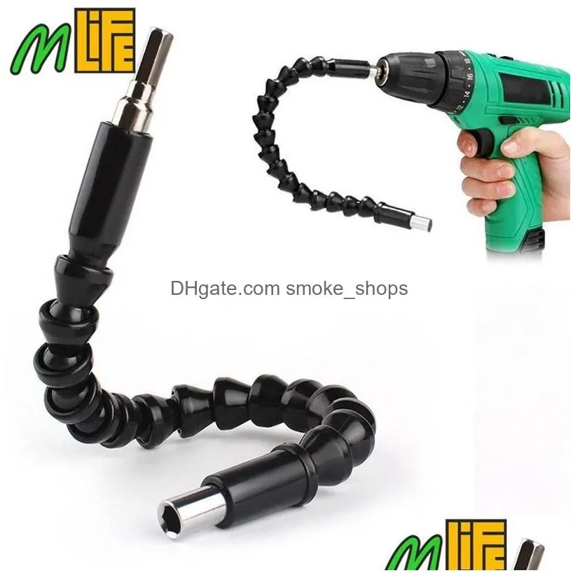 helpful car repair tools black 295mm flexible shaft bits extention screwdriver bit holder connect link for electronics