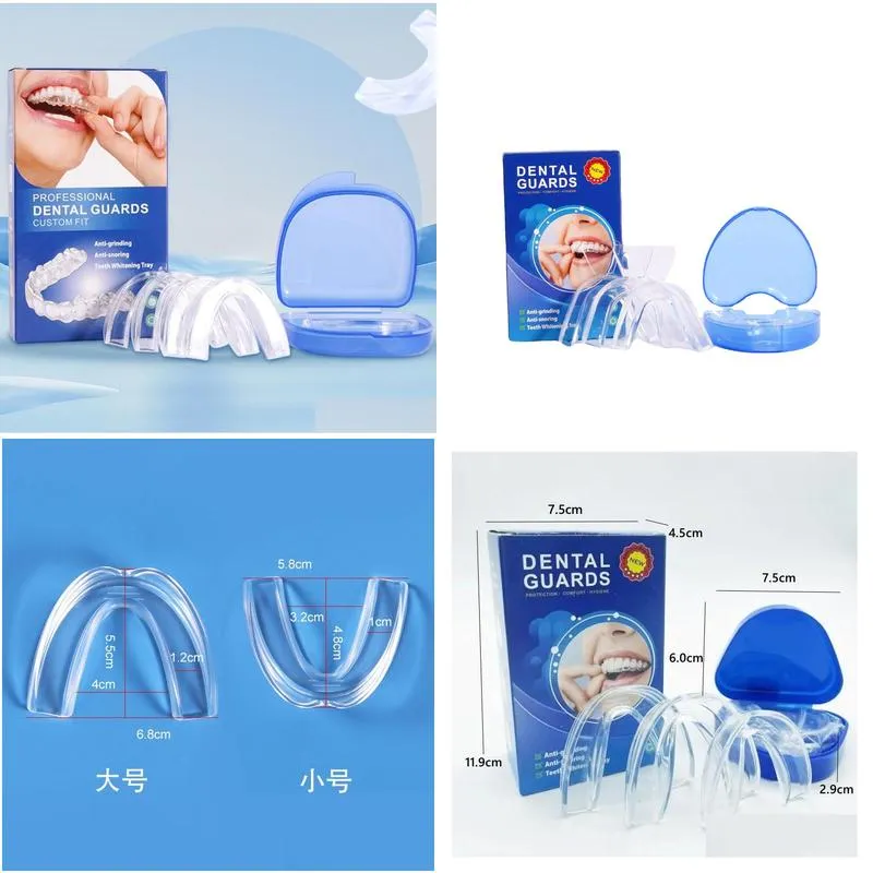 Dental Floss Professional Dental Guard Pack Of 4 New Upgraded Anti Grinding Night Stops Bruxism Eliminates Teeth Clenching Drop Delive Dhiz1