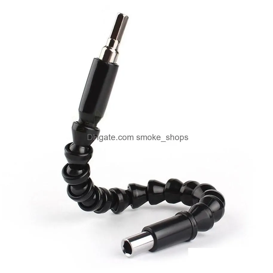 helpful car repair tools black 295mm flexible shaft bits extention screwdriver bit holder connect link for electronics