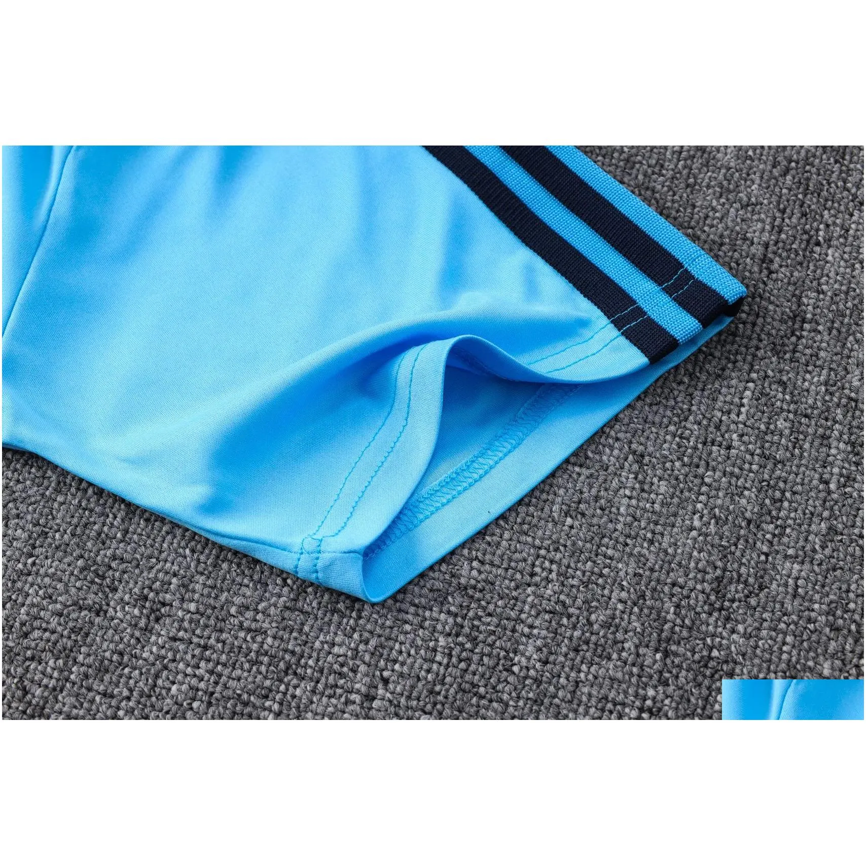 Men`S Tracksuits 22 23 Argentina 3 Star Soccer Mens Tracksuits Logo Embroidery Training Clothing Outdoor Jogging Drop Delivery Appare Dhb8S