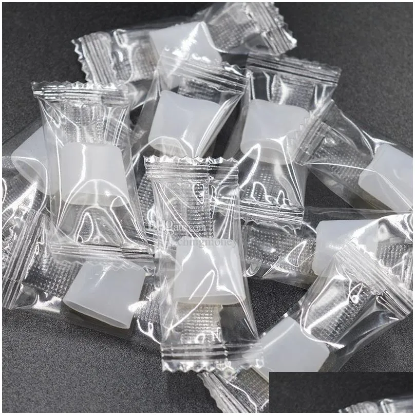 silicone testing caps rubber test tips candy bag packing