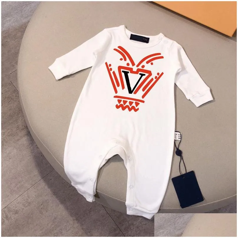 v luxury designer baby rompers born sets born jumpsuits brand girls boys clothes romper overalls jumpsuit kids bodysuit for