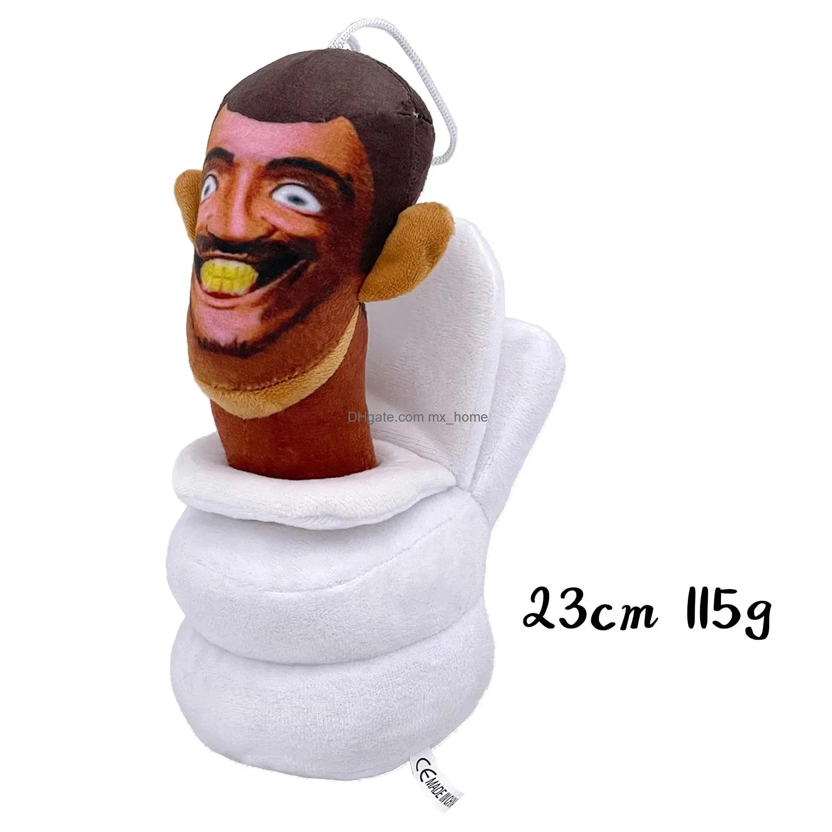 skibidi toilet plush toy cartoon dolls toilet man monitor stuffed speakerman funny doll christmas birthday gift for kids