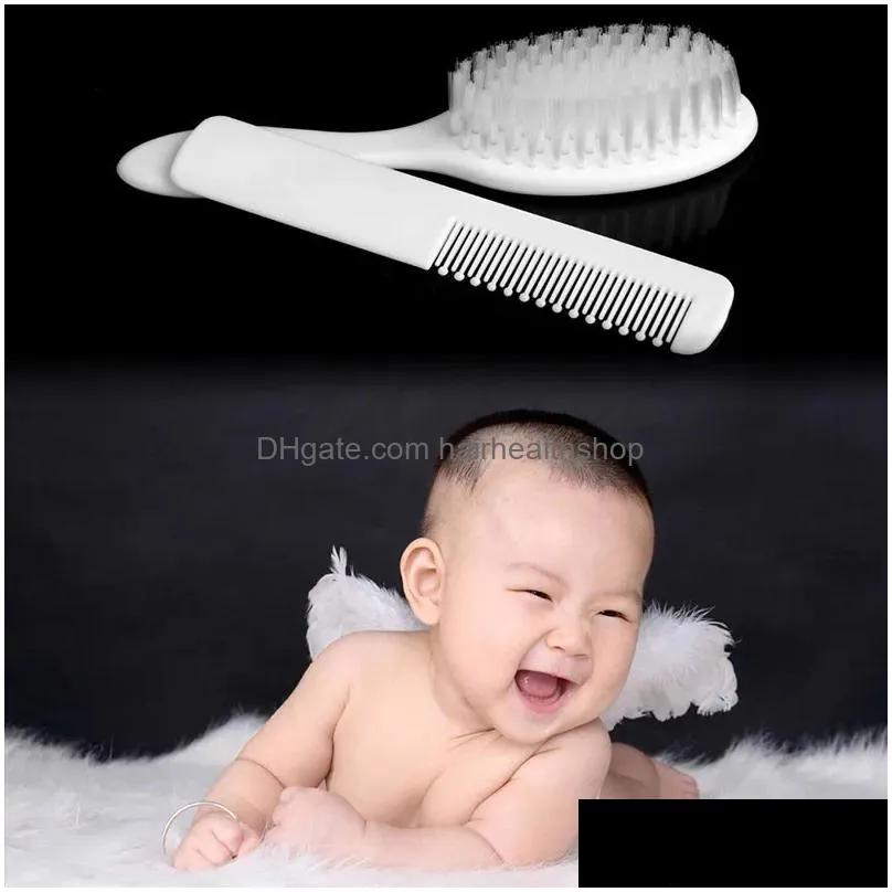 Hair Brushes Abs Baby Hairbrush Newborn Hair Brush Infant Comb Head Masr For Boys And Girls A56467275737 Drop Delivery Hair Products H Dhvzl