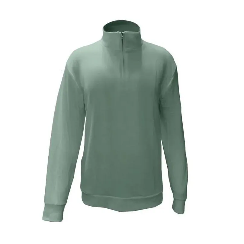 autumn winter mens polot-shirt warm long sleeve v-neck fleece zipper mens casual top men clothing s-5xl c0052240228