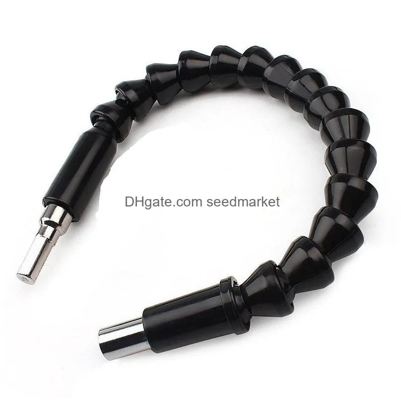 helpful car repair tools black 295mm flexible shaft bits extention screwdriver bit holder connect link for electronics