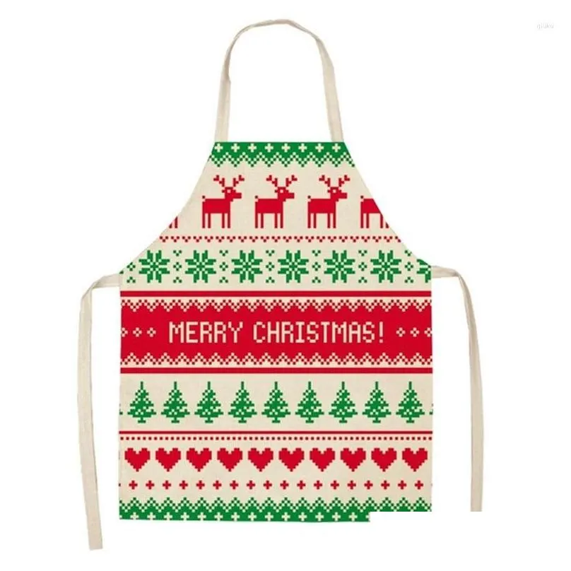 christmas decorations merry apron for home 2022 kitchen accessories natal navidad year 20223 gifts