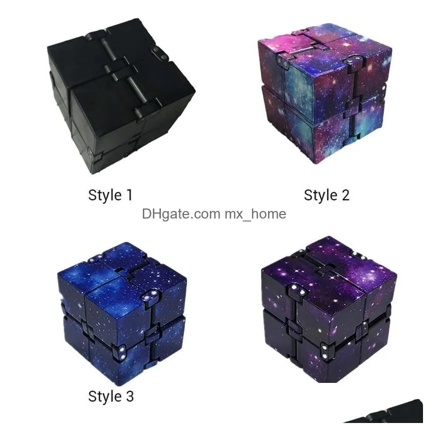 trending starry sky infinite cube 2x2 infinity cube mini toy finger variety box fingertip artifact adult toy24107164030