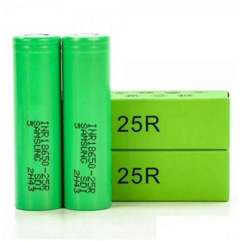 Batteries High Quality Inr 25R 30Q Vtc5 Vtc6 Battery 2500Mah 2600Mah 3000Mah Green Brown Rechargeable Lithium Batteries For Imr Top Fl Dh5F4