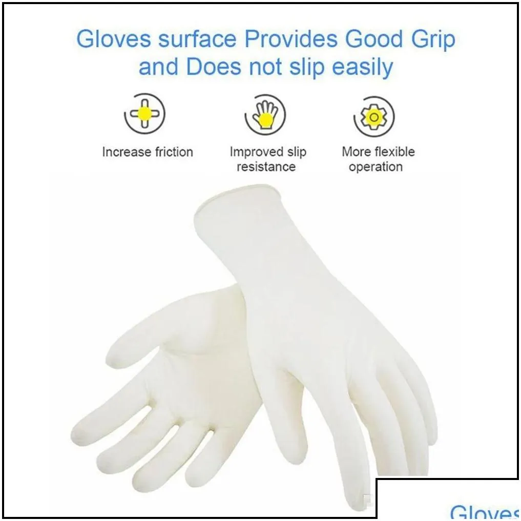 cleaning gloves disposable nitrile latex specifications optional antiskid antiacid b grade rubber glove drop delivery ho dh978