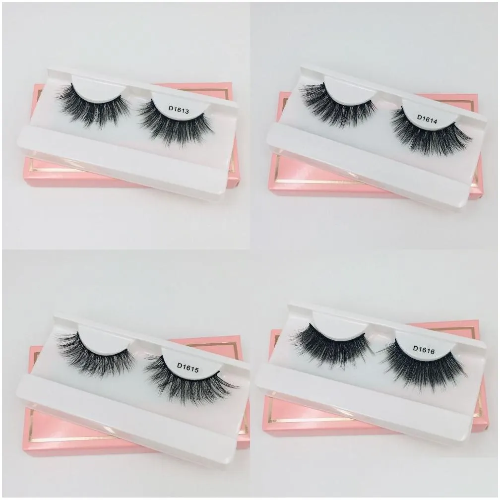 False Eyelashes 1 Pair 3D Mink Hair Soft Single And Mixed Style False Eyelashes With Wispy Thick Lashes Extension Makeup Drop Delivery Dhdoc