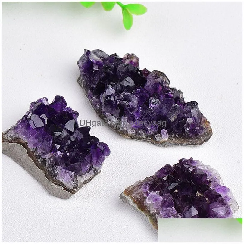 Loose Gemstones Irregar Natural Crystal Gemstones For Handmade Pendant Necklaces Jewelry Making Accessories Home Garden Office Drop D Dhx3Z