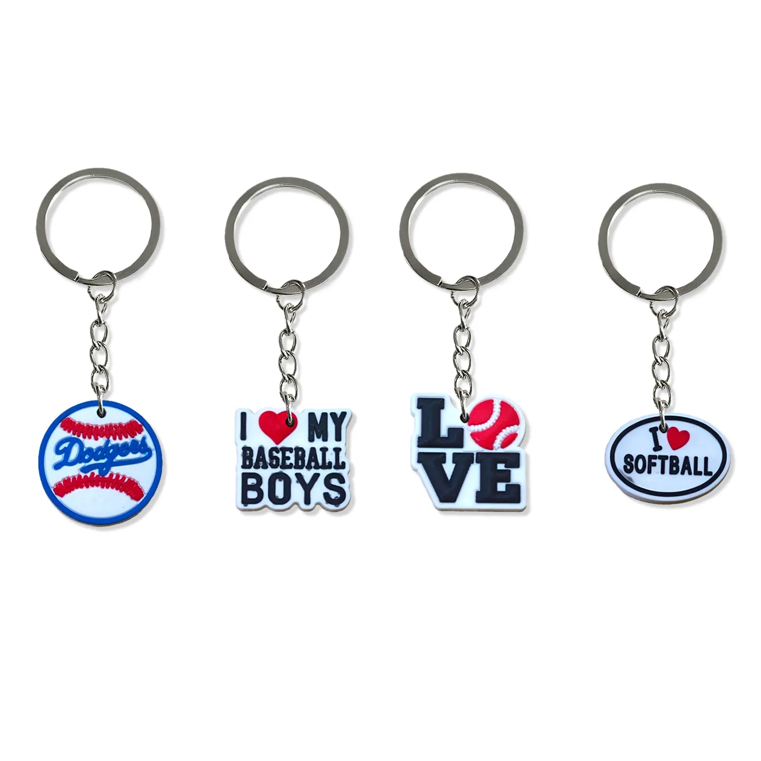 cartoon baseball keychain personality sports style keyring ornament key chain car pendant gifts