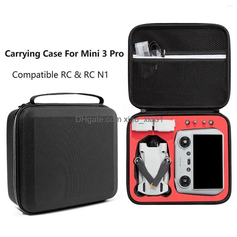 Storage Bags For Dji Mini 3 Pro Case Bag Portable Rc Remote Controller Travel Carrying Box Handbag Smart Drop Delivery Home Garden H Dhyze