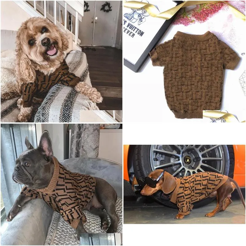 winter pet coat designer dog clothes cute puppy sweaters letter f luxury dogs clothing pets apperal warm sweater for large dog outfit