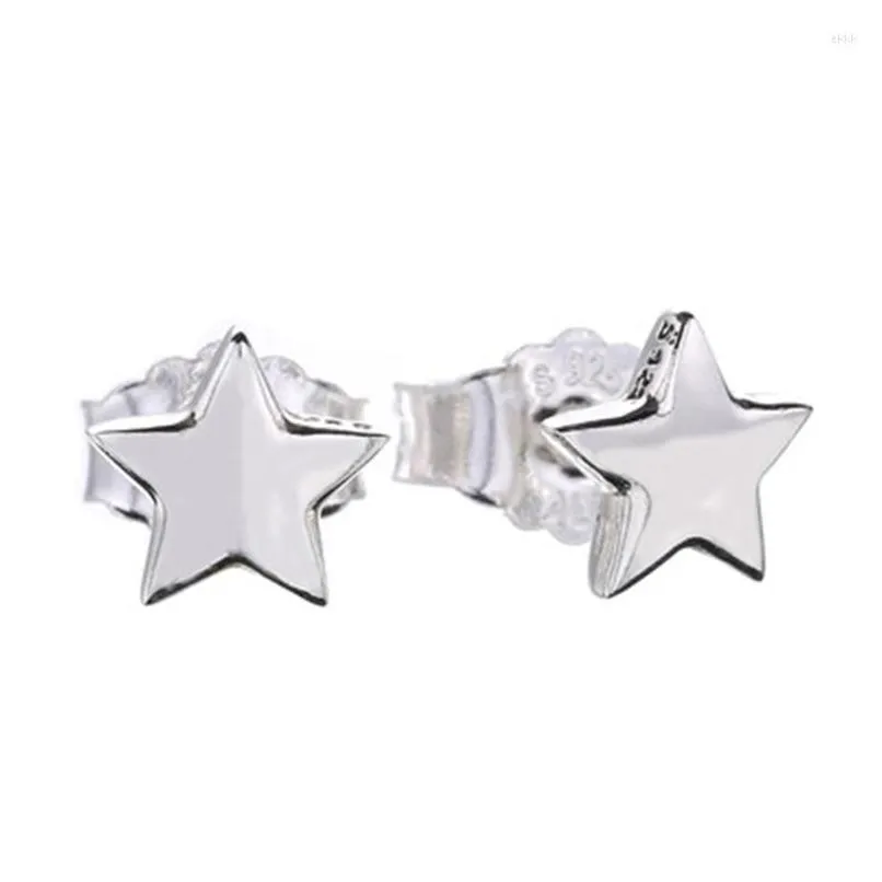 Stud Earrings Good Quality Est Arrival Not Plated Vintage 925 Sterling Sier Mini Star Shape Earring For School Girl Gift Drop Deliver Dh69I