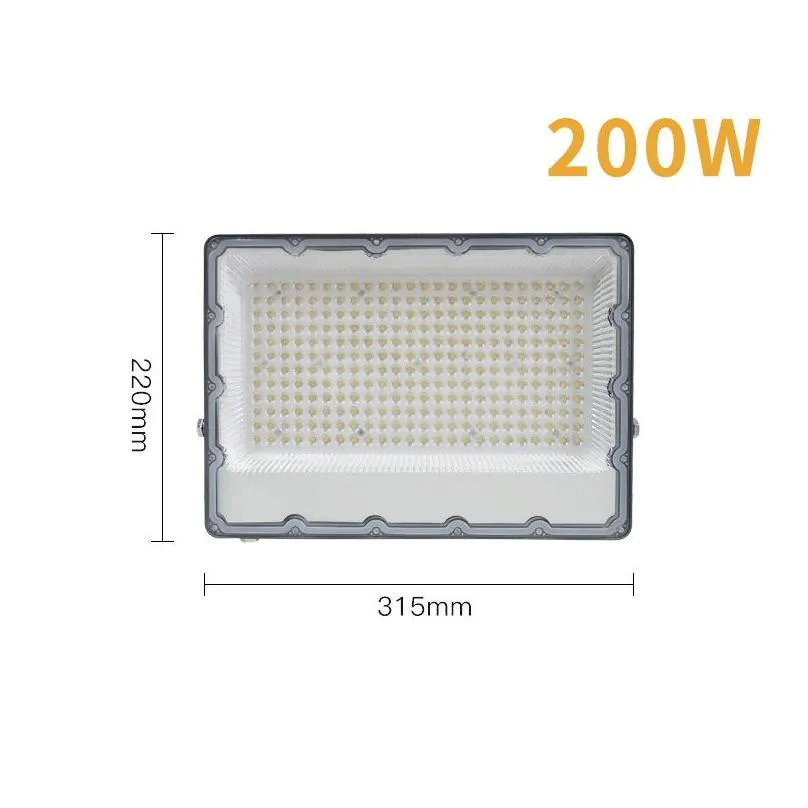 led floodlight white light 6500k 10w 20w 30w 50w 100w 150w 200w 220v 110v flood light outdoor wall washer lamp reflector waterproof garden