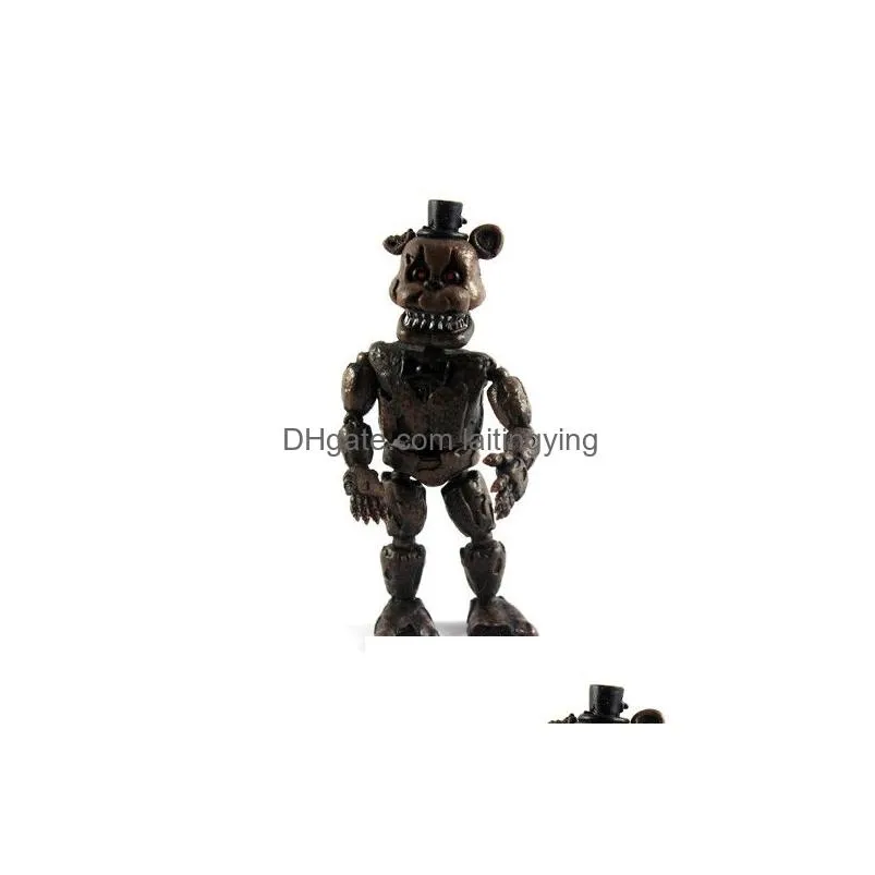 freddy039s five nights pvc action figure 17cm bonnie foxy freddy toys 5 fazbear bear doll baby toys with retail package for chr6420565