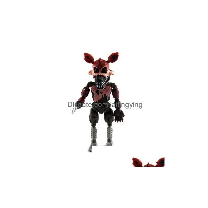 freddy039s five nights pvc action figure 17cm bonnie foxy freddy toys 5 fazbear bear doll baby toys with retail package for chr6420565