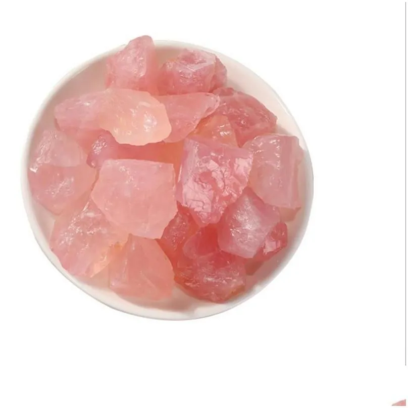 Rose Quartz Rough Stones Novelty Items Large Pink Natural Raw Crystal Rocks Gemstone Wicca Reiki Crystal Healing Jewelry Making Home