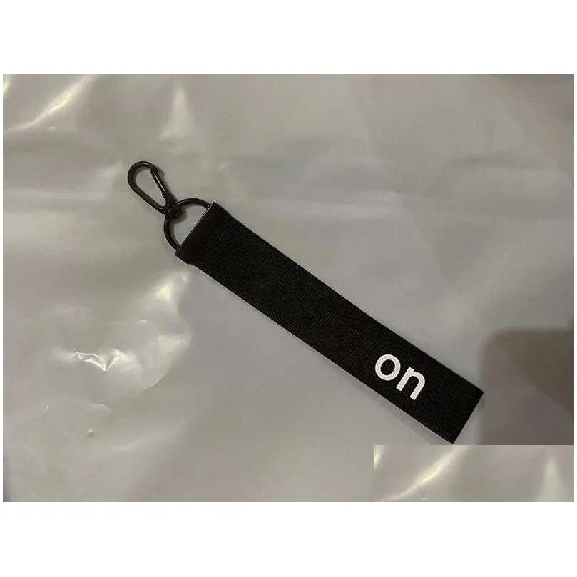 lu fashion yoga keychain women fitness running elastic lanyards high quality 5pcs per lot